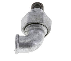 Connecteur coudé 90deg 3/8'' Mâle R x Femelle Rp Fonte Joint Conique 25bar (351.25psi)