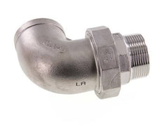 Connecteur coudé 90deg 1 1/2'' Mâle R x Femelle Rp Acier inoxydable Joint conique 16bar (224.8psi)