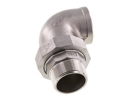 Connecteur coudé 90deg 1 1/2'' Mâle R x Femelle Rp Acier inoxydable Joint conique 16bar (224.8psi)