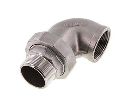 Connecteur coudé 90deg 1 1/2'' Mâle R x Femelle Rp Acier inoxydable Joint conique 16bar (224.8psi)