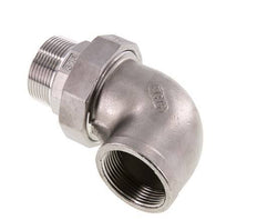Connecteur coudé 90deg 1 1/2'' Mâle R x Femelle Rp Acier inoxydable Joint conique 16bar (224.8psi)