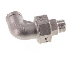 Connecteur coudé 90deg 3/8'' Mâle R x Femelle Rp Acier inoxydable Joint conique 16bar (224.8psi)