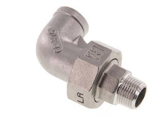 Connecteur coudé 90deg 3/8'' Mâle R x Femelle Rp Acier inoxydable Joint conique 16bar (224.8psi)