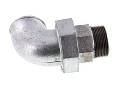90deg Angled Union Connector 1 1/2'' Male R x Female Rp Cast Iron Flat Seal Centellen 25bar (351.25psi)