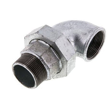 90deg Angled Union Connector 1 1/2'' Male R x Female Rp Cast Iron Flat Seal Centellen 25bar (351.25psi)
