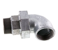 90deg Angled Union Connector 1 1/2'' Male R x Female Rp Cast Iron Flat Seal Centellen 25bar (351.25psi)