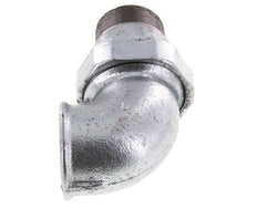 90deg Angled Union Connector 2'' Male R x Female Rp Cast Iron Flat Seal Centellen 25bar (351.25psi)