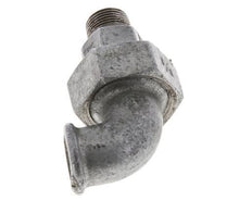90deg Angled Union Connector 3/8'' Male R x Female Rp Cast Iron Flat Seal Centellen 25bar (351.25psi)