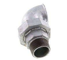 90deg Angled Union Connector 1 1/4'' Male R x Female Rp Cast Iron Flat Seal Centellen 25bar (351.25psi)