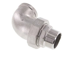 Raccord union coudé 90deg 1 1/2'' Mâle R x Femelle Rp Acier inoxydable Joint plat PTFE 16bar (224.8psi)