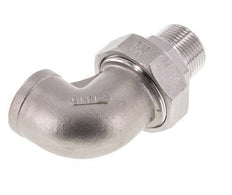 Raccord union coudé 90deg 1'' Mâle R x Femelle Rp Acier inoxydable Joint plat PTFE 16bar (224.8psi)