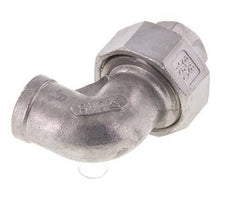 Raccord union 90deg Rp3/8'' femelle en acier inoxydable joint conique 16bar (224.8psi)