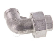 Raccord union 90deg Rp3/8'' femelle en acier inoxydable joint conique 16bar (224.8psi)