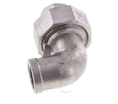 Raccord union 90deg Rp3/8'' femelle en acier inoxydable joint conique 16bar (224.8psi)