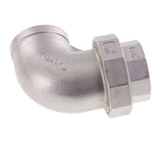 Raccord union 90deg Rp1 1/2'' femelle en acier inoxydable joint conique 16bar (224.8psi)