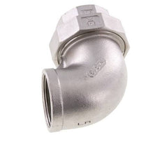 Raccord union 90deg Rp1 1/2'' femelle en acier inoxydable joint conique 16bar (224.8psi)