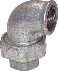 90deg Angled Union Connector Rp2 1/2'' Female Cast Iron Flat Seal Centellen 25bar (351.25psi)