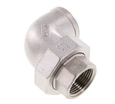 Raccord union 90deg Rp3/4'' femelle en acier inoxydable joint conique 16bar (224.8psi)
