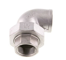 Raccord union 90deg Rp3/4'' femelle en acier inoxydable joint conique 16bar (224.8psi)