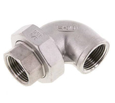Raccord union 90deg Rp3/4'' femelle en acier inoxydable joint conique 16bar (224.8psi)