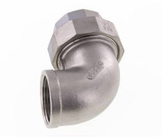 Raccord union 90deg Rp1 1/4'' femelle en acier inoxydable joint conique 16bar (224.8psi)