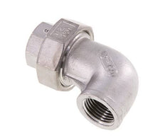 Connecteur union 90deg Rp1/2'' femelle en acier inoxydable joint conique 16bar (224.8psi)