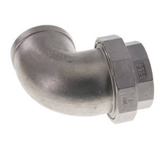 Raccord union coudé 90deg Rp2'' femelle Acier inoxydable Joint plat PTFE 16bar (224.8psi)