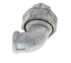 90deg Angled Union Connector Rp3/8'' Female Cast Iron Flat Seal Centellen 25bar (351.25psi)