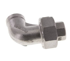90deg Angled Union Connector Rp3/8'' Female Stainless Steel Flat Seal PTFE 16bar (224.8psi)