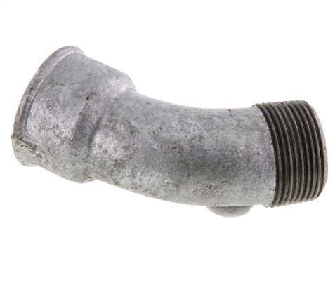Elbow Fitting 45deg R1 1/4'' Male x Rp1 1/4'' Female Cast Iron 25bar (351.25psi)