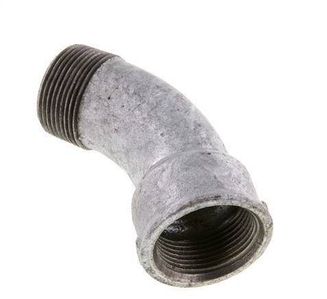 Raccord coudé 45deg R1 1/4'' Mâle x Rp1 1/4'' Femelle Fonte 25bar (351.25psi)