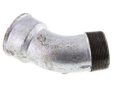 Raccord coudé 45deg R2'' Mâle x Rp2'' Femelle Fonte 25bar (351.25psi)