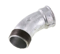 Raccord coudé 45deg R2 1/2'' Mâle x Rp2 1/2'' Femelle Fonte 25bar (351.25psi)