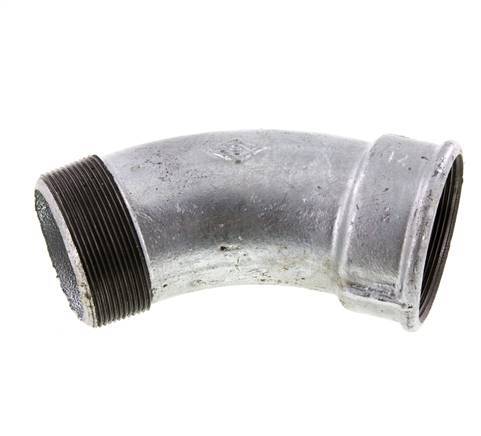 Raccord coudé 45deg R2 1/2'' Mâle x Rp2 1/2'' Femelle Fonte 25bar (351.25psi)