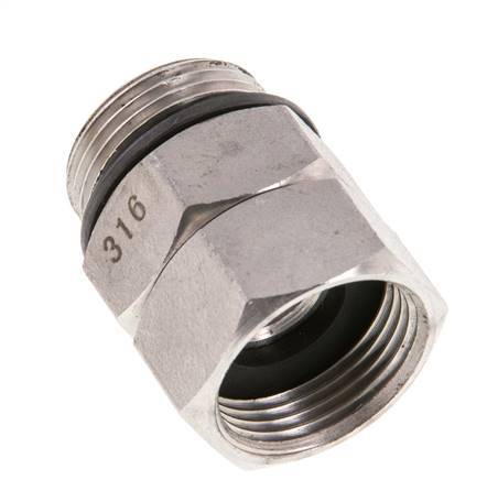 Joint Tournant G3/4'' Femelle x Mâle Eau Chaude Acier Inoxydable FKM 30bar (421.5psi)