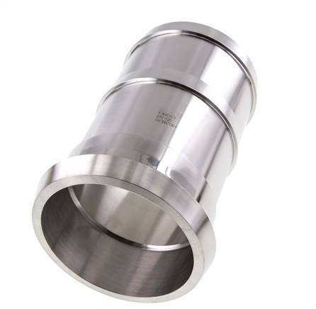 Raccord sanitaire (laitier) Cône de 121 mm x pilier de tuyau de 4 pouces (100 mm) Acier inoxydable