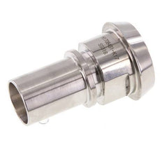 DIN 11851 Raccord sanitaire (laitier) Cône de 44 mm x pilier de tuyau de 1 pouce (25 mm) Collier de sécurité en acier inoxydable