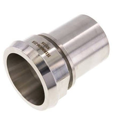 DIN 11851 Sanitary (Dairy) Fitting 86mm Cone x 2 1/2 inch (63 mm) Hose Pillar Stainless Steel Safety Collar