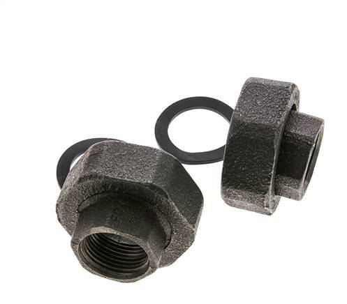 Raccord de pompe Rp3/4'' x G 1 1/4 pouce Fonte Joint plat NBR 20bar (281.0psi)
