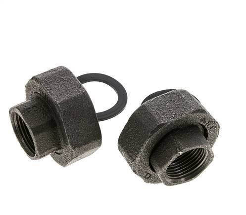 Raccord de pompe Rp3/4'' x G 1 1/4 pouce Fonte Joint plat NBR 20bar (281.0psi)