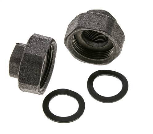 Raccord de pompe Rp3/4'' x G 1 1/4 pouce Fonte Joint plat NBR 20bar (281.0psi)