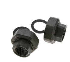Raccord de pompe Rp1'' x G 1 1/2 pouce Fonte Joint plat NBR 20bar (281.0psi)