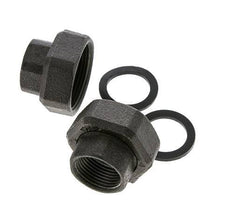 Raccord de pompe Rp1'' x G 1 1/2 pouce Fonte Joint plat NBR 20bar (281.0psi)