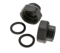 Raccord de pompe Rp1'' x G 1 1/2 pouce Fonte Joint plat NBR 20bar (281.0psi)