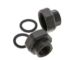 Raccord de pompe Rp1'' x G 1 1/2 pouce Fonte Joint plat NBR 20bar (281.0psi)