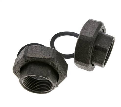 Pump Fitting Rp1 1/4'' x G 2 inch Cast Iron Flat Seal NBR 20bar (281.0psi)