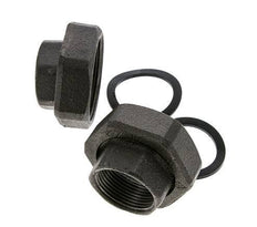 Raccord de pompe Rp1 1/4'' x G 2 pouces Fonte Joint plat NBR 20bar (281.0psi)