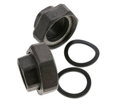 Pump Fitting Rp1 1/4'' x G 2 inch Cast Iron Flat Seal NBR 20bar (281.0psi)
