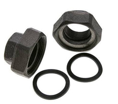 Raccord de pompe Rp1 1/4'' x G 2 pouces Fonte Joint plat NBR 20bar (281.0psi)