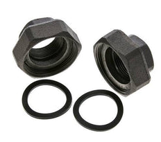 Raccord de pompe Rp1 1/4'' x G 2 pouces Fonte Joint plat NBR 20bar (281.0psi)